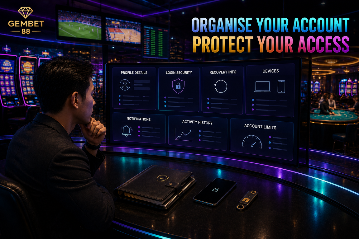 Gembet 88 account management and security
