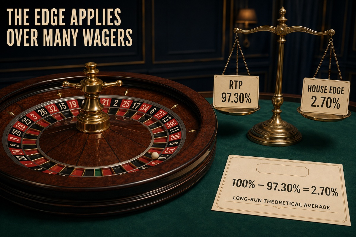 Casino house edge explained through RTP and total wagering volume