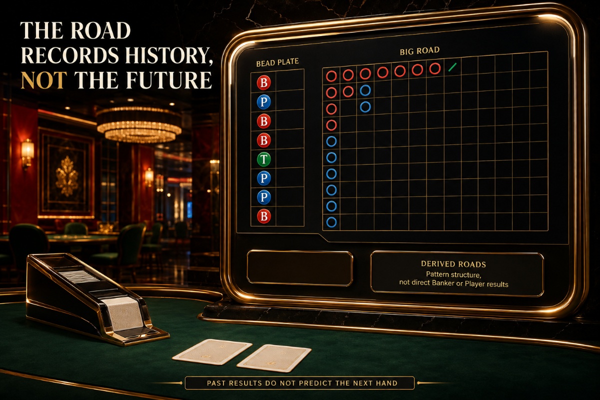 Baccarat roadmaps explained through the Bead Plate and Big Road