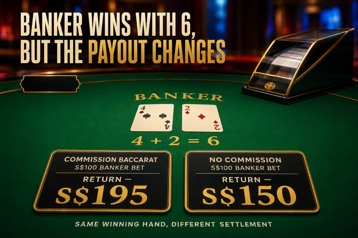Commission baccarat vs no commission baccarat comparing Banker payouts